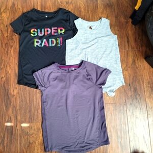 Girls Dry Fit Tee's & Tank Size 7/8